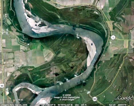 Mississippi River: Meandering Stream